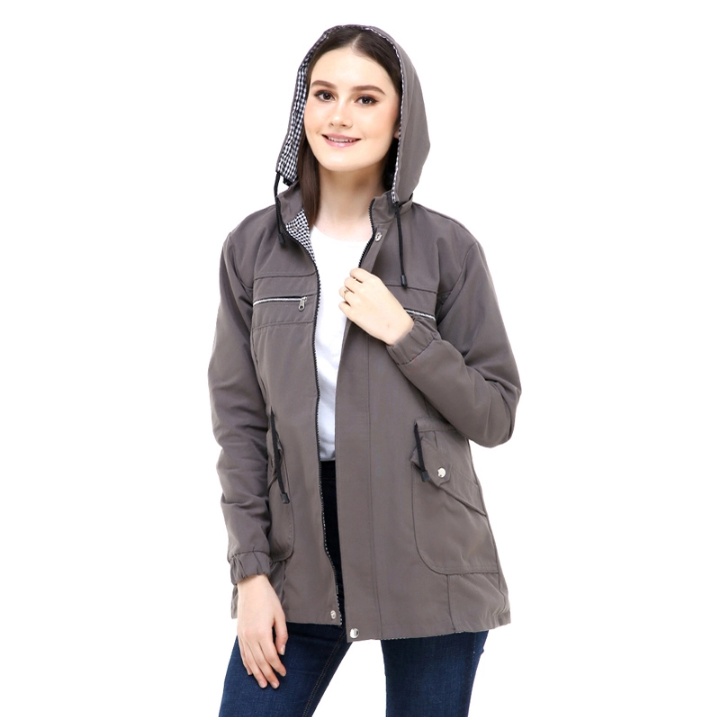 Marlin Store Jaket Wanita Big Size Jumbo Bahan Kanvas Premium Size M - L - XL - XXL -  XXXL