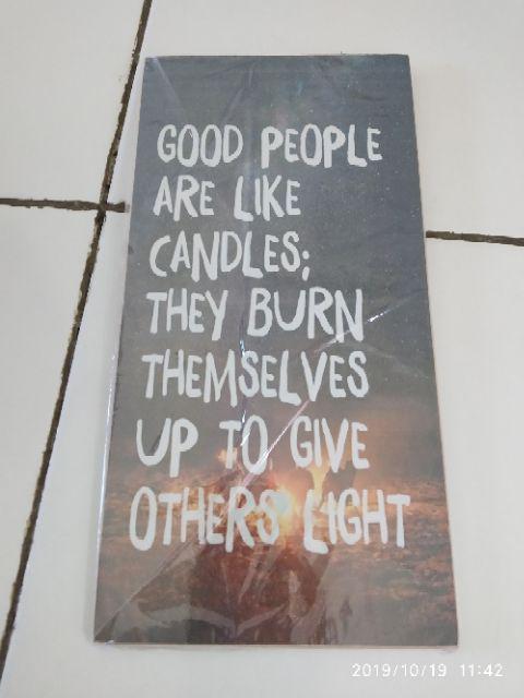 Hiasan Dinding Kata Poster Kayu Quotes Cafe Vintage Wall Decor Ruangan Dekorasi Rumah Quotes Mk54
