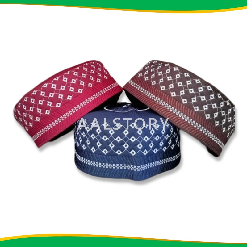 Peci madinah bugis motif rantai