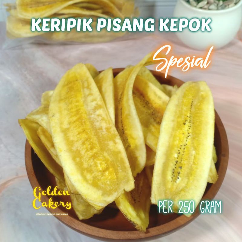 

Keripik Pisang Kepok Asli ASIN Gurih Original