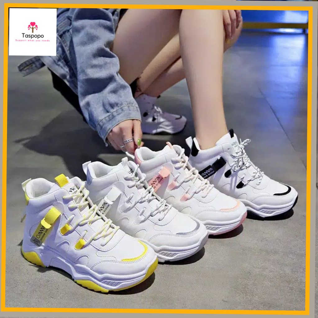 [Import] Taspopo 1113 Sepatu Sneaker Wanita Feminim Style Korean Look