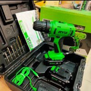 TERBARU !Mesin Bor Listrik baterai 12volt Screwdriver Cordless Elektrik Mesin Bor Kayu Besi Dan Obeng Listrik RYU RCD 12V