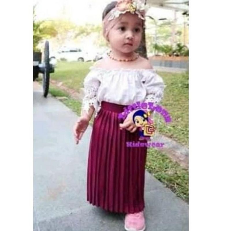 rok plisket anak2 (2-10 thun) termurah(COD)