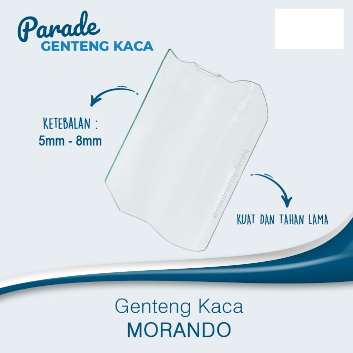 Genteng Kaca morando jatiwangi 5mm