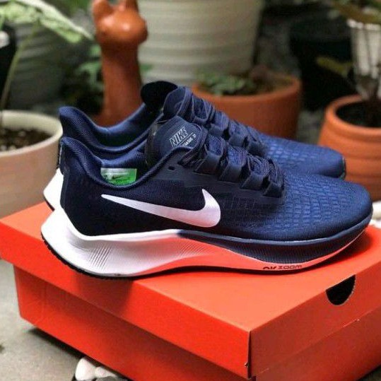 SEPATU NIKE ZOOM PEGASUS 34 RUNNING DARK BLUE WHITE