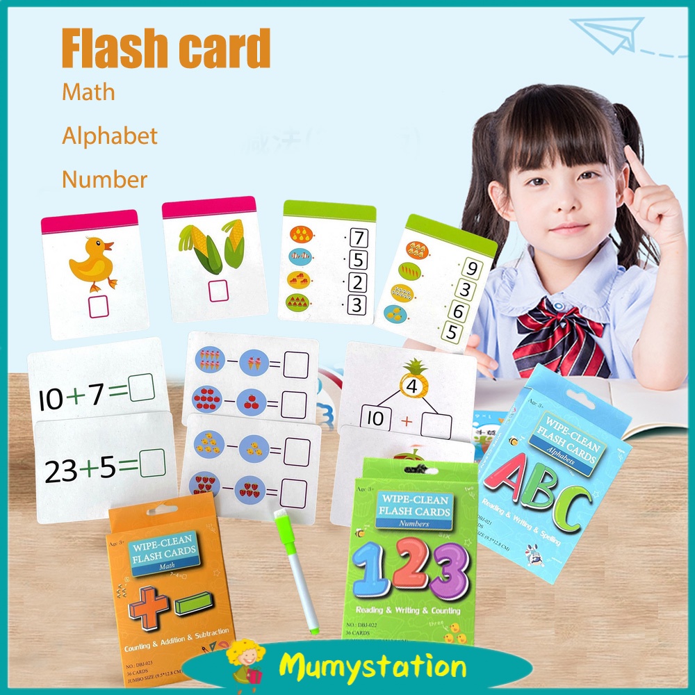 Mumystation Mainan edukasi anak flash card  kartu abjad belajar anak