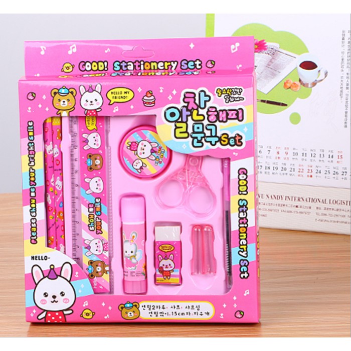 

Lucu ATK L| alat tulis set anak-anak, pensil , gunting, penghapus, serutan Original