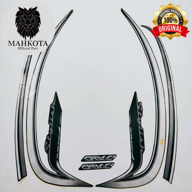Original Asli Striping Stiker Polet list motor honda scoopy stylish 2016 idling stop  list body hita
