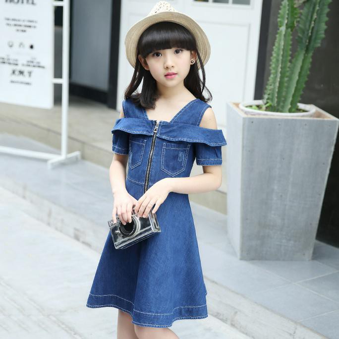 Dress Anak Perempuan - Mini Jeans Sabrina Dress