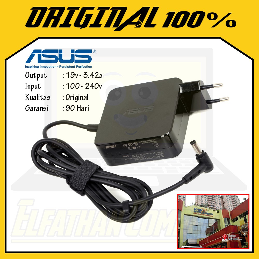 Adaptor Charger casan ORIGINAL laptop asus X455L X450