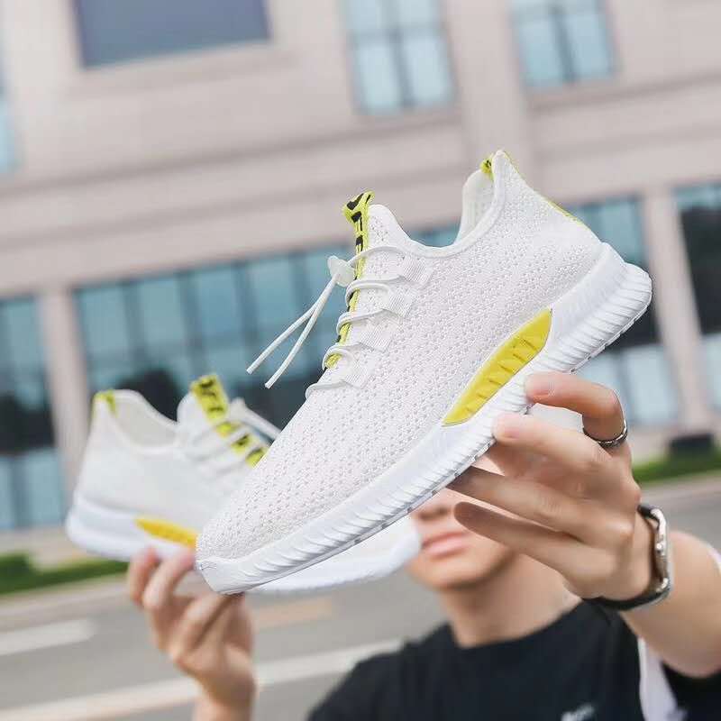 Sepatu Sneakers Pria Dane And Dine -  S0111 Putih Kuning