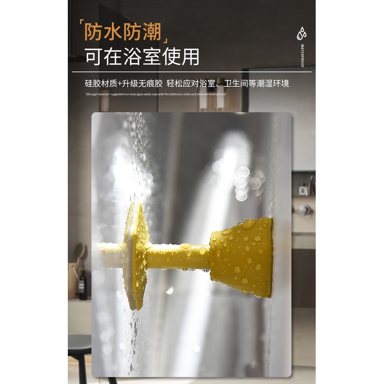 Penahan Pintu Model Lurus (Tembok) dari Silikon - Mengurangi Benturan