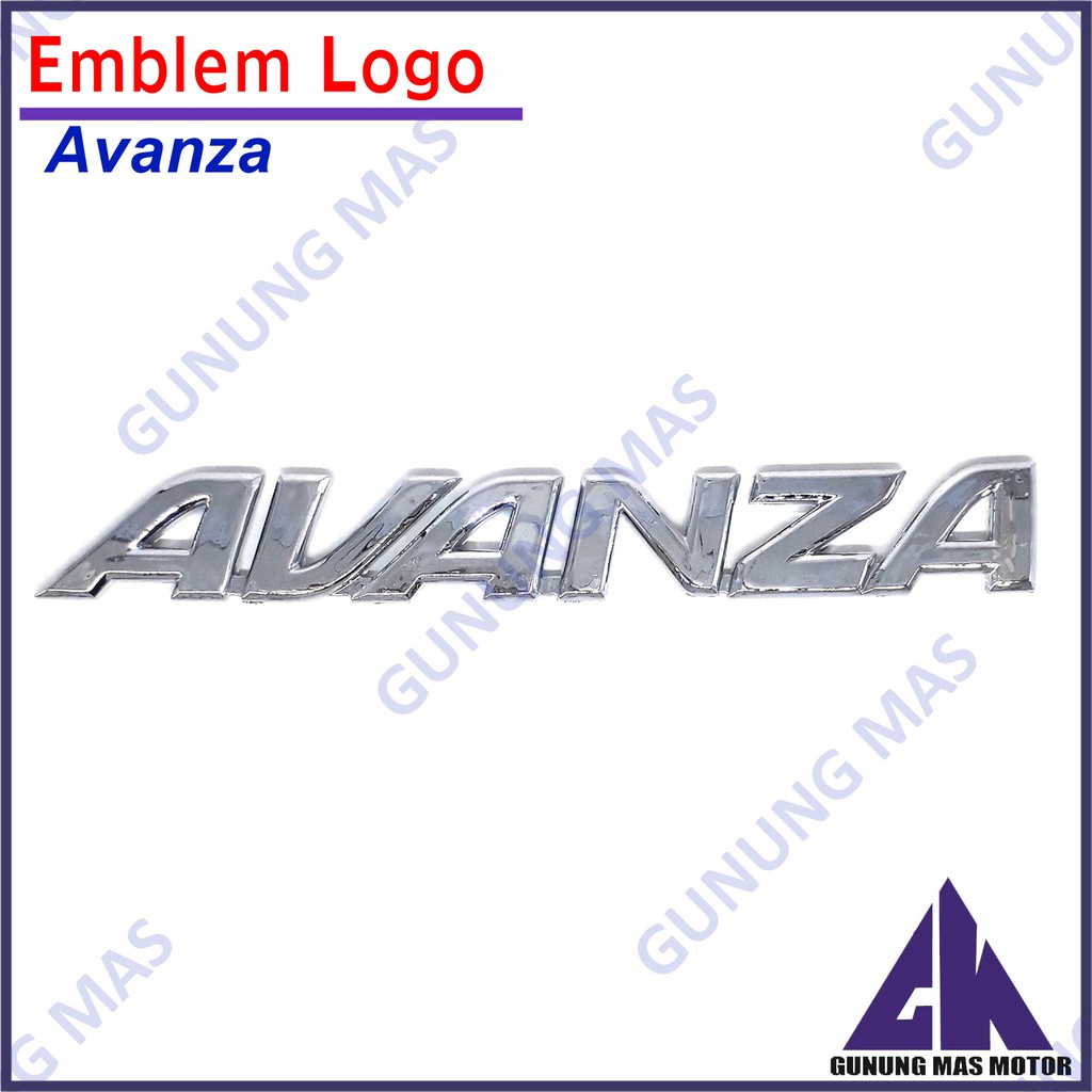 Emblem Logo Tulisan Tempel Avanza Stiker Nama Huruf Mobil