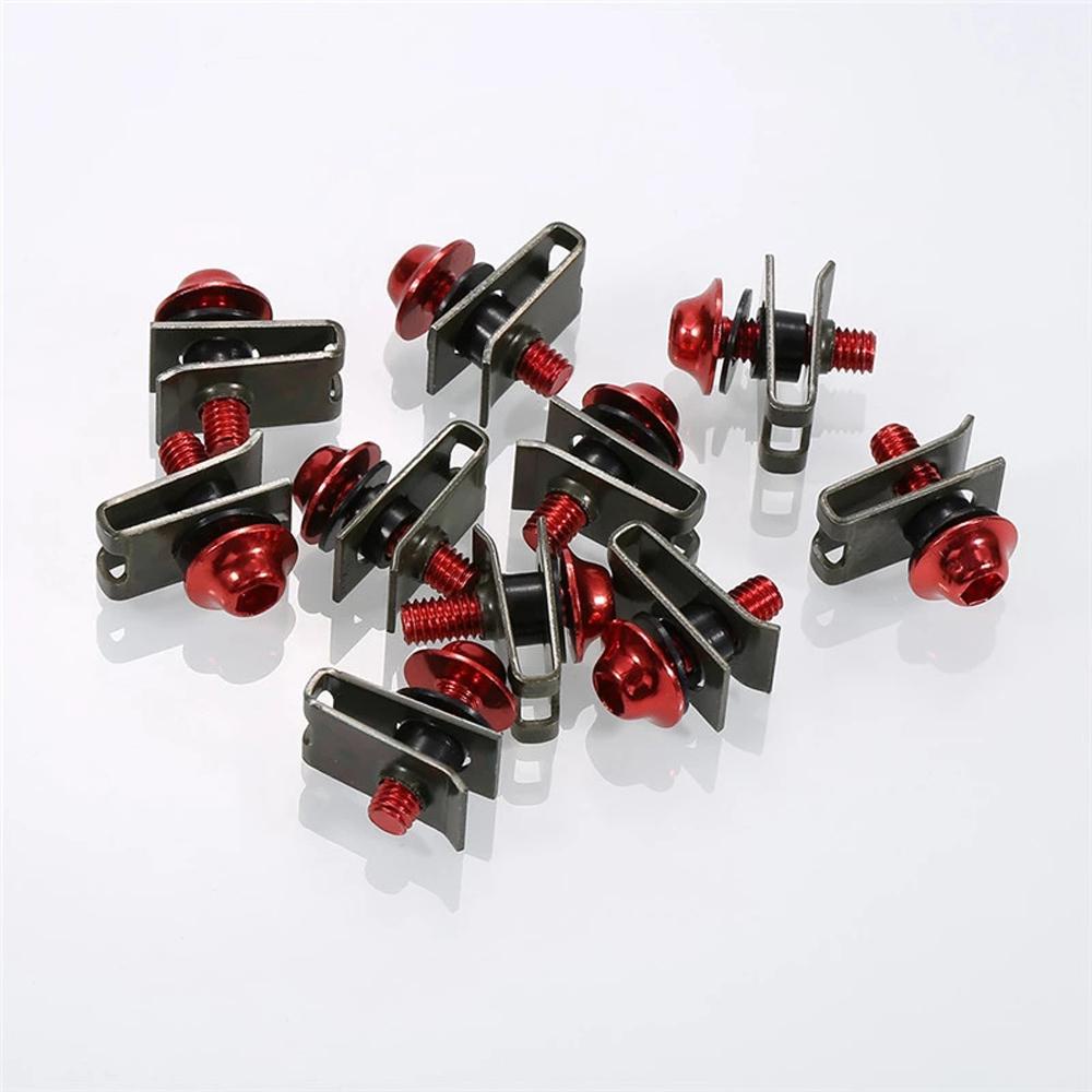 Sekrup Batok Motor QUINTON Pengganti Motor Auto Product 5x15mm M5 Baut Mobil Metal Mur Aluminium Pengikat Clip Screw