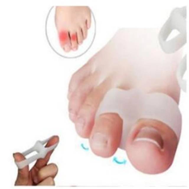 Silikon 2 jari Terapi Hallux Valgus / Silikon Terapi Bunion Kaki