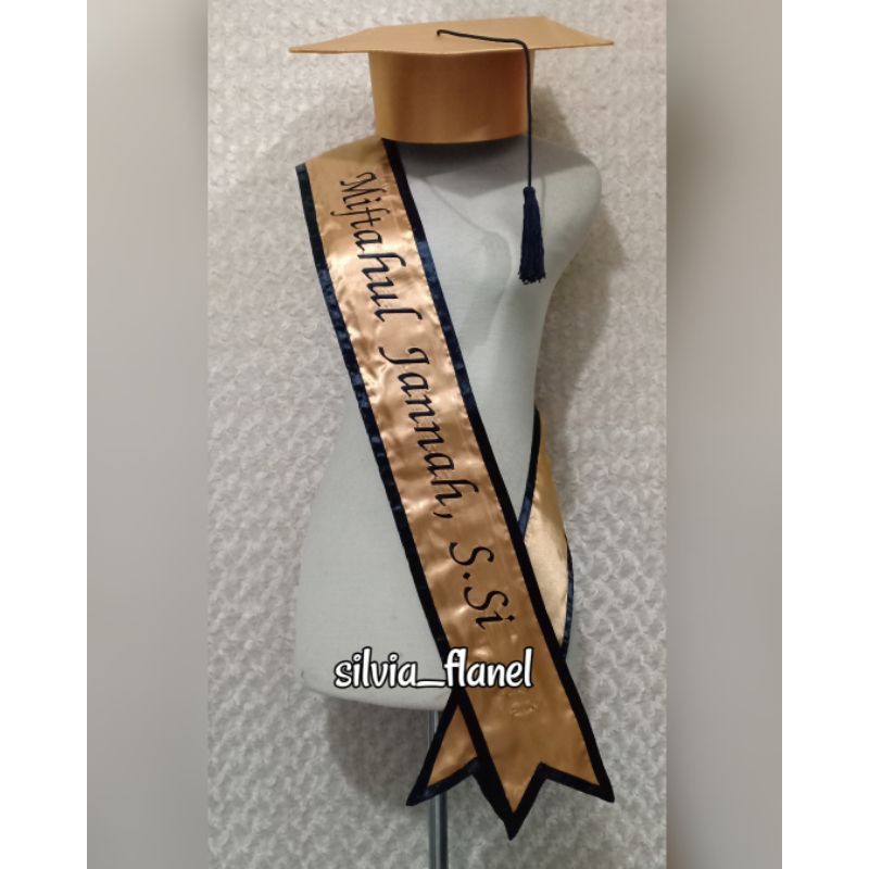 SELEMPANG SATIN + TOGA WARNA