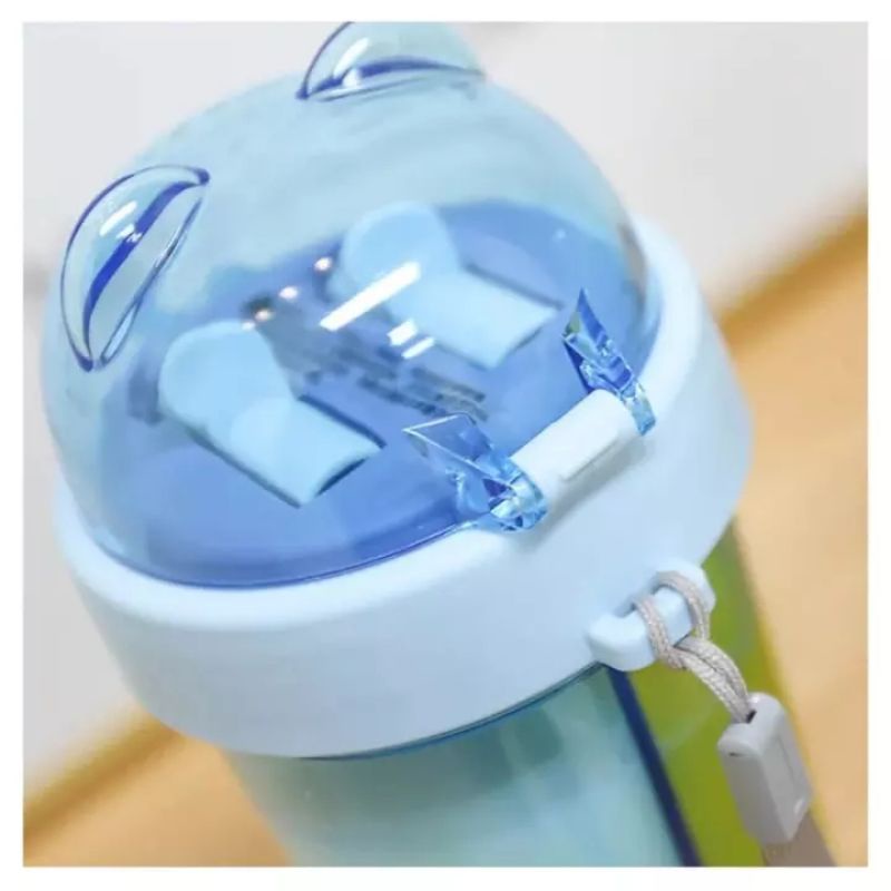 BOTOl mINUM/tempat minum duet anak 2in1+stiker couple bottle 420ml kado unik-1