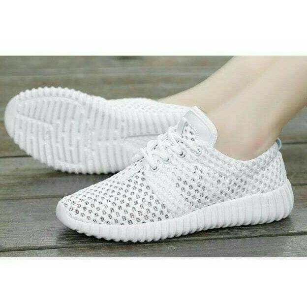 SEPATU OLAH RAGA WANITA KETS SPORT WARNA PUTIH JOGGING SENAM SNEAKERS