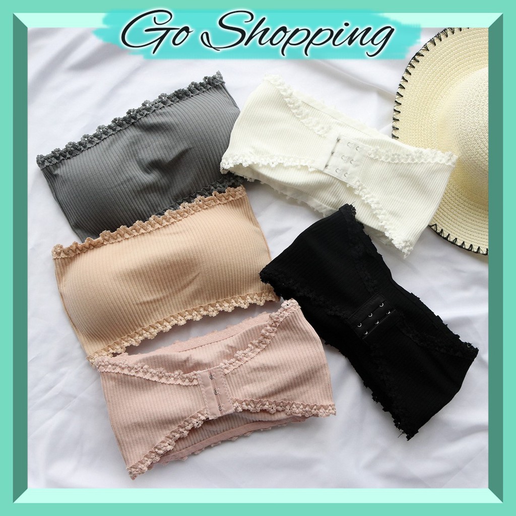 GO! BS421 BRA CROP SEXY KEMBEN RENDRA MODEL BUSA TANPA TALI CROP TOP COD