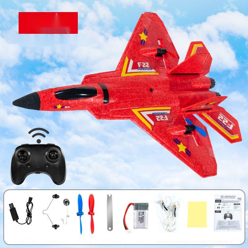 Uoptoy Pesawat Amfibi Mainan Pesawat F22 Terbang Remote Control LED Pesawat Mainan Pesawat Airplane