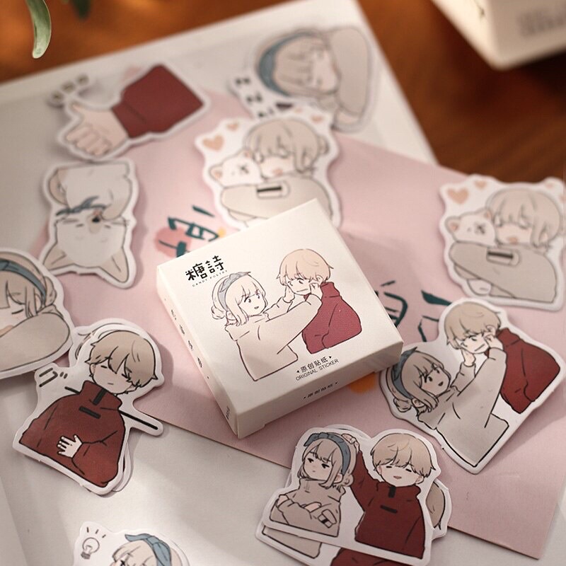 

YSB - STICKER CUTE COUPLE CARTOON / DECO / DIARY / BUJO