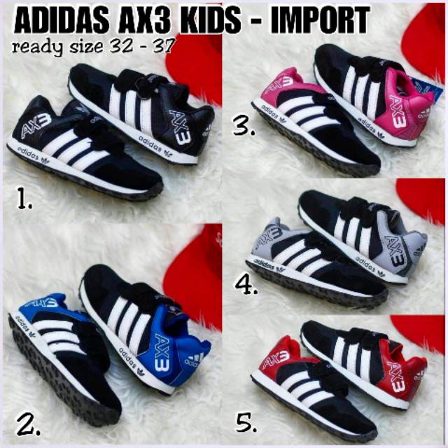 adidas ax3 kids 5 warna import. sneakers anak adidas
