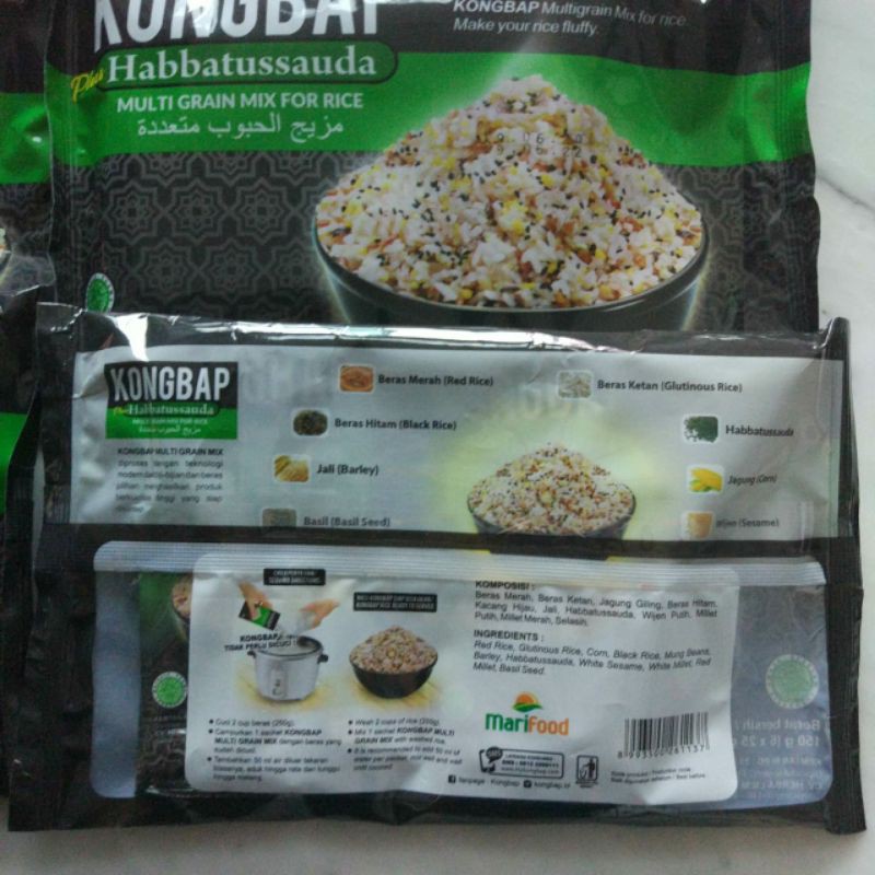 

Kongbap Habbatusauda multi mix grain rice campuran beras sehat