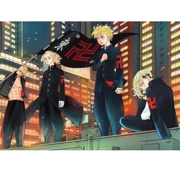 ₽ Bendera Tokyo Revengers Flag Anime Spring Action Shounen School Tapestry Fabric ₲