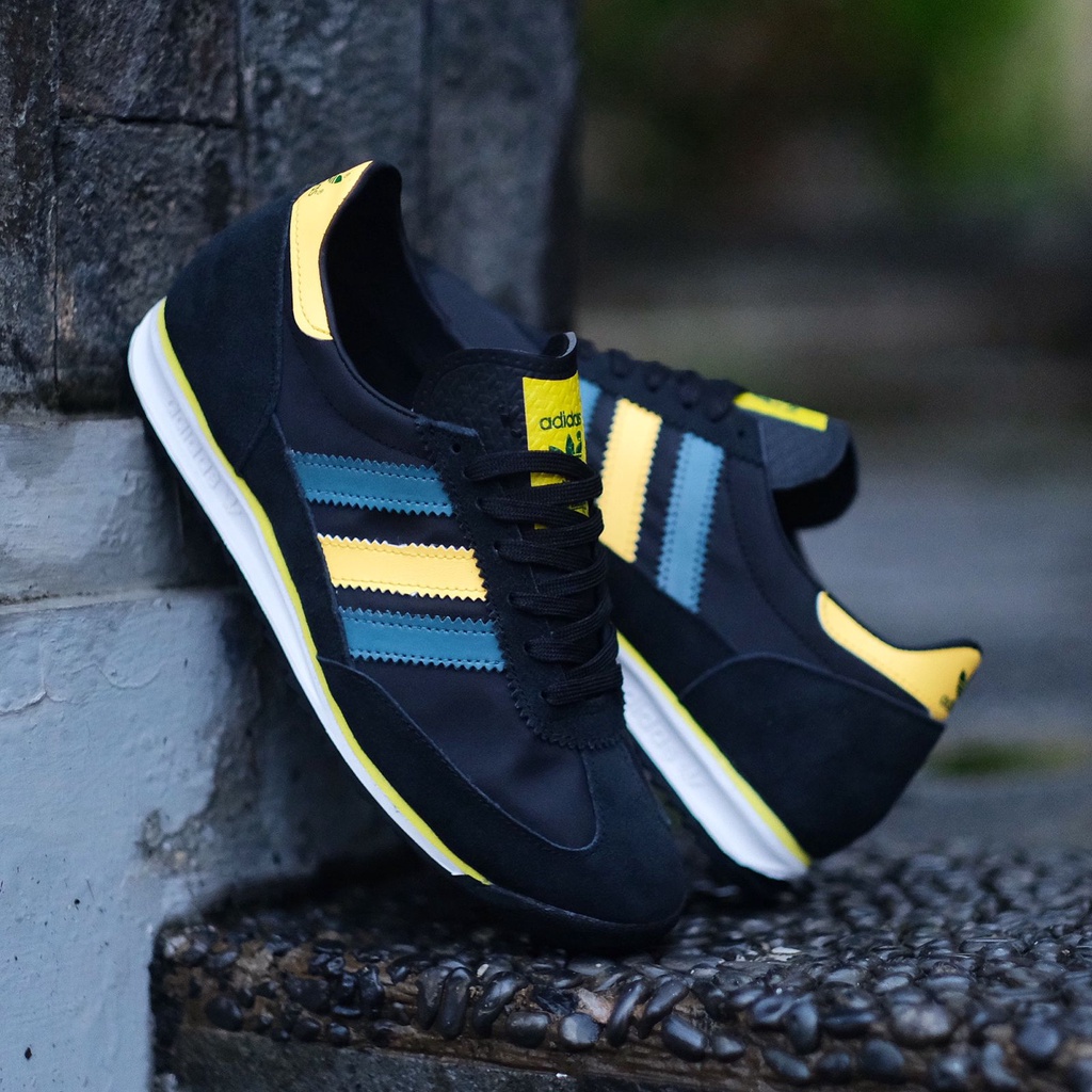 ADIDAS SL72 BLACK GREEN YELLOW