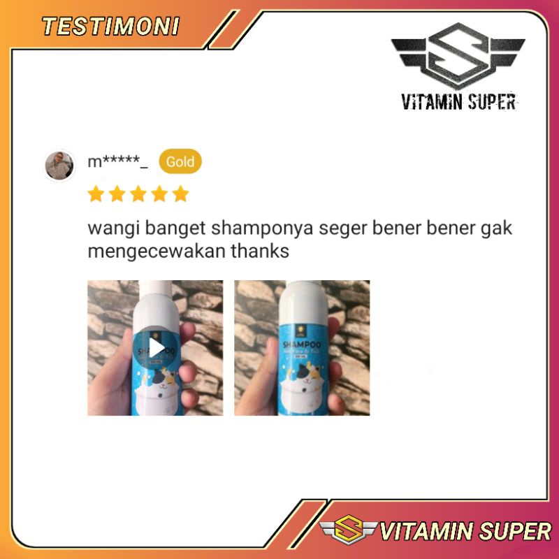 Shampoo Kucing Premium | Shampoo Anti Kutu, Anti Jamur, Anti Flea dan Tick Super Wangi