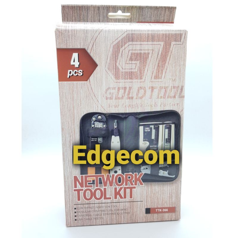 Network Toolkit 4 Piece TTK 366 GOLDTOOL