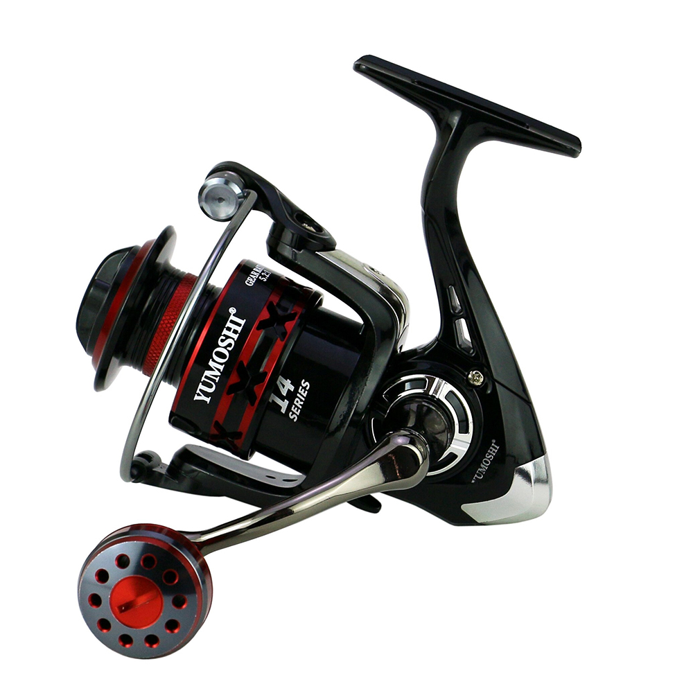 YUMOSHI RS2000 Reel Pancing Aluminium Spinning 12 Ball Bearing 5.2:1