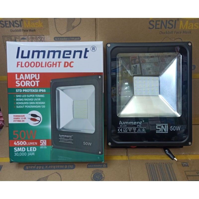 LAMPU SOROT DC AKI FLOODLIGHT DC LUMMENT 10W 20W 30W 50W