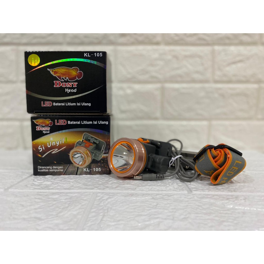 Dony Head LED Baterai Litium Isi Ulang KL-105