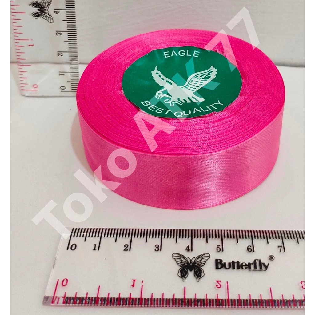 

Pita Kado Kain Satin 1" Satu inch Pink Tua READY STOCK READY STOCK