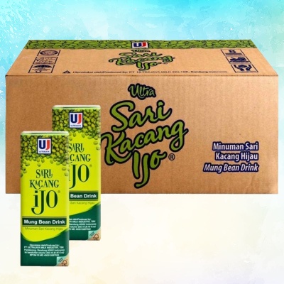 

ULTRA SARI KACANG IJO 1 Dus/Karton Isi 24pcs 150 / 250 ml Green Bean Flavor Minuman Sari Kacang Hijau Buah Bulir Asli Murni Jus Manis Sweet Juice Siap Minum Praktis Segar Menyegarkan Sehat Healthy Bernutrisi Bergizi Nutrisi Shoppa Corner Malang Jawa Timur