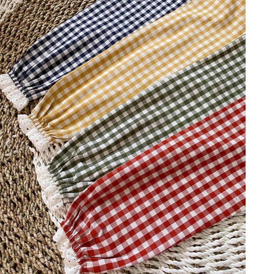 Terbaru ARFA STYLE Zeline Maxi - Dress Muslim Gamis Motif Kotak Bahan Katun - MURAH/Bisa