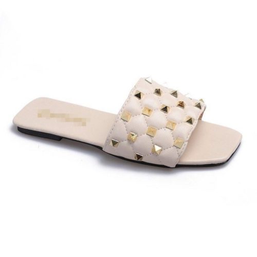 BJS222 - BEIGE/BLACK/RED - Sandal Comfy Wanita Cantik SANDAL PESTA WANITA FLAT BLINK MEWAH ELEGAN SANDAL TEPLEK CASUAL FASHION IMPORT TERMURAH TERLARIS TERBARU BAGSTORE JAKARTA JSSM222