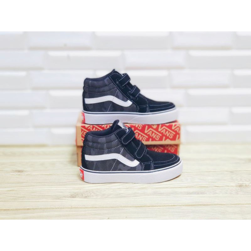 VANS SK8 ARMY HIGH KIDS Fasion Anak Sepatu Sneakers Anak Laki Laki Umur 3 Tahun Sporty Dan Berkualit