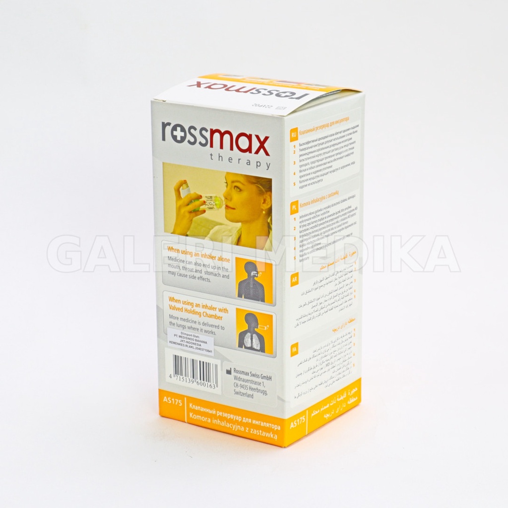 Rossmax Aerospacer AS-175 (Valved Holding Chamber) - Wadah Penghantar Obat