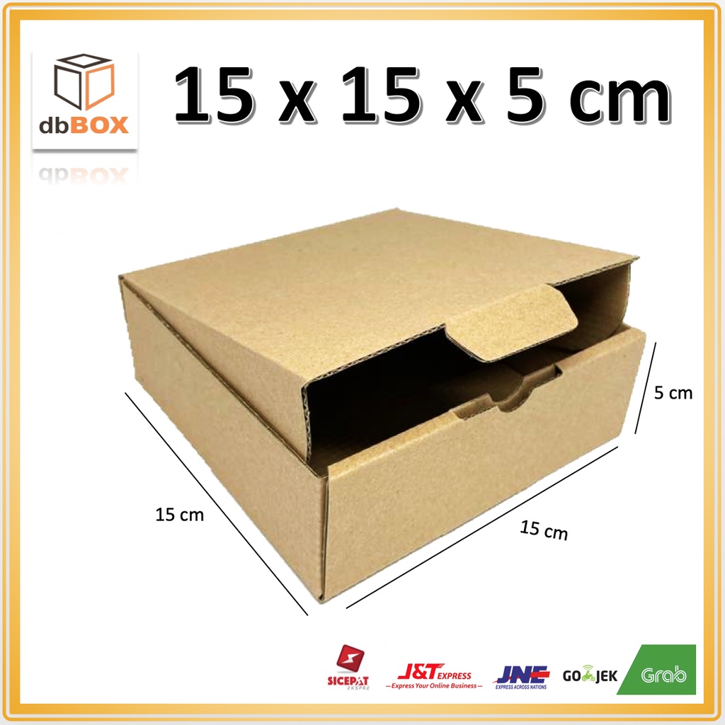 

Kardus 15x15x5 cm - Die Cut dan easy usage - Pao mini isi 4