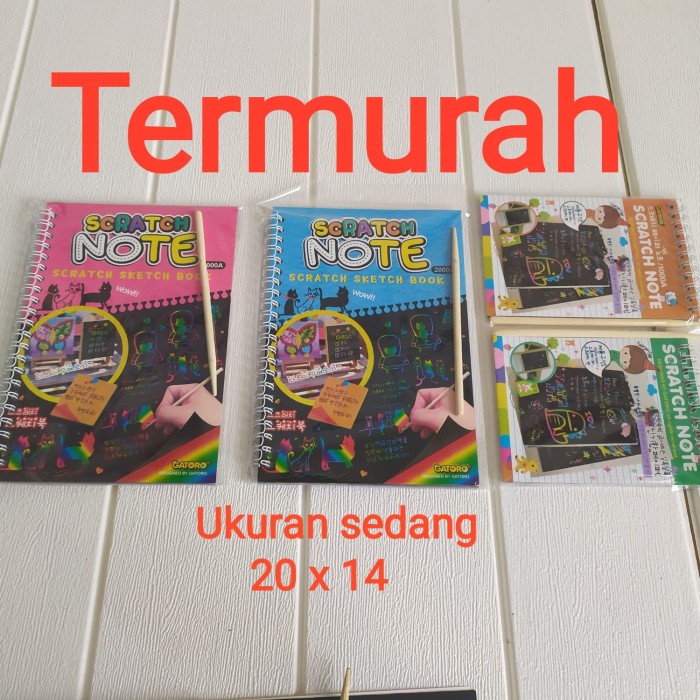 

Sketsagambar- Scratch Note Magic / Buku Gambar Scratch Note Uk.Sedang 20X14 -Buku-Gambar-Sketsa.