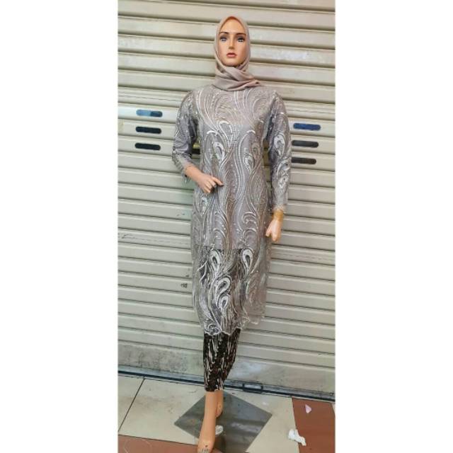 Set baju kurung tulle exclusive