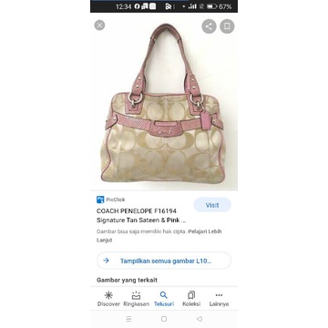 shoulder coach pink preloved