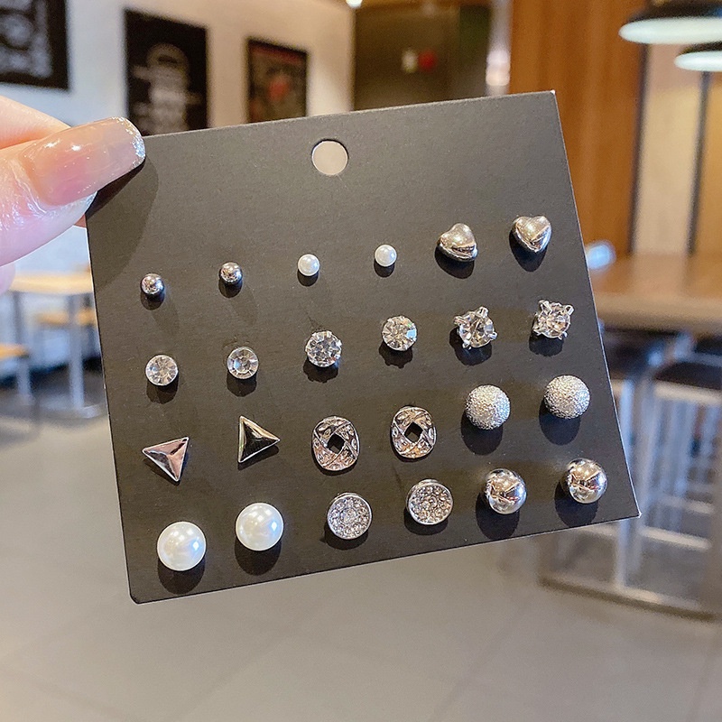 17KM Fashion Pearl Butterfly Earring Set Crystal Tassel Elegant Stud Earrings Gold Earrings Women Jewelry Accessories-47