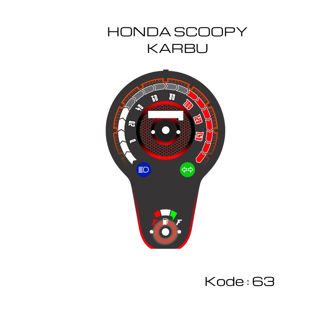 Papan panel Speedometer Honda Scoopy Karbu