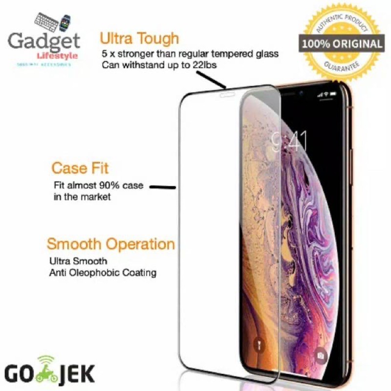 tempered glass fullayar iPhone 12 (6,1)” 12 pro 12 mini 12 pro max Xr XS max anti gores kaca fullem