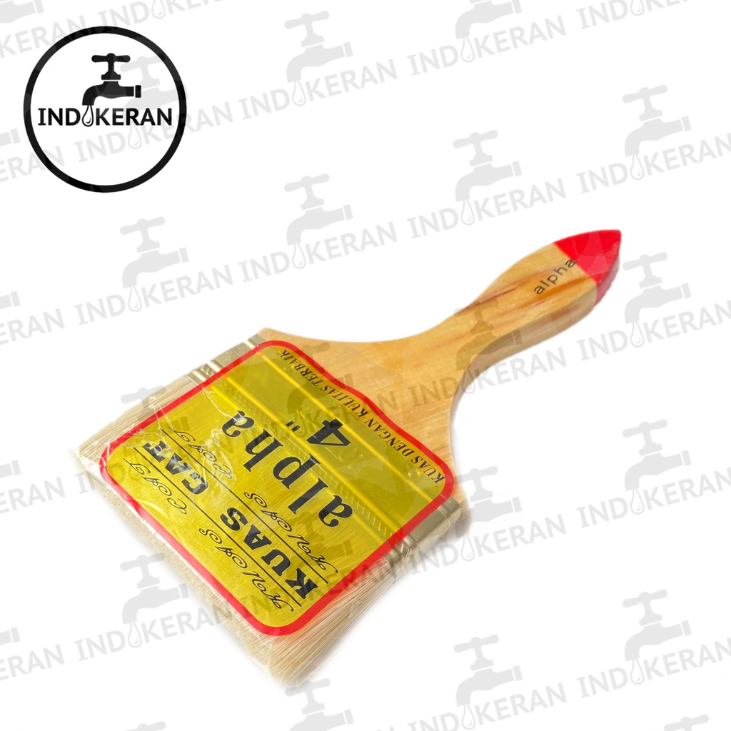 INDOKERAN - Kuas Cat Serbaguna Gagang Kayu - High Quality