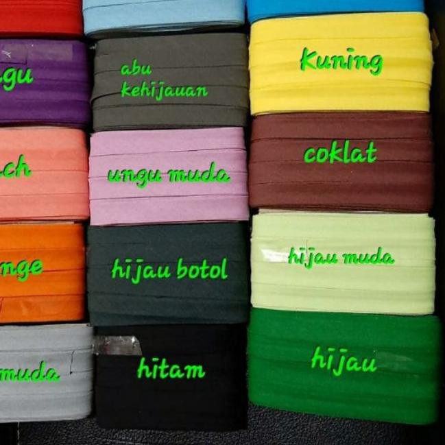 

LO46>>cod Bias tape/ bisban untuk lis 1.5cm katun,..,.,