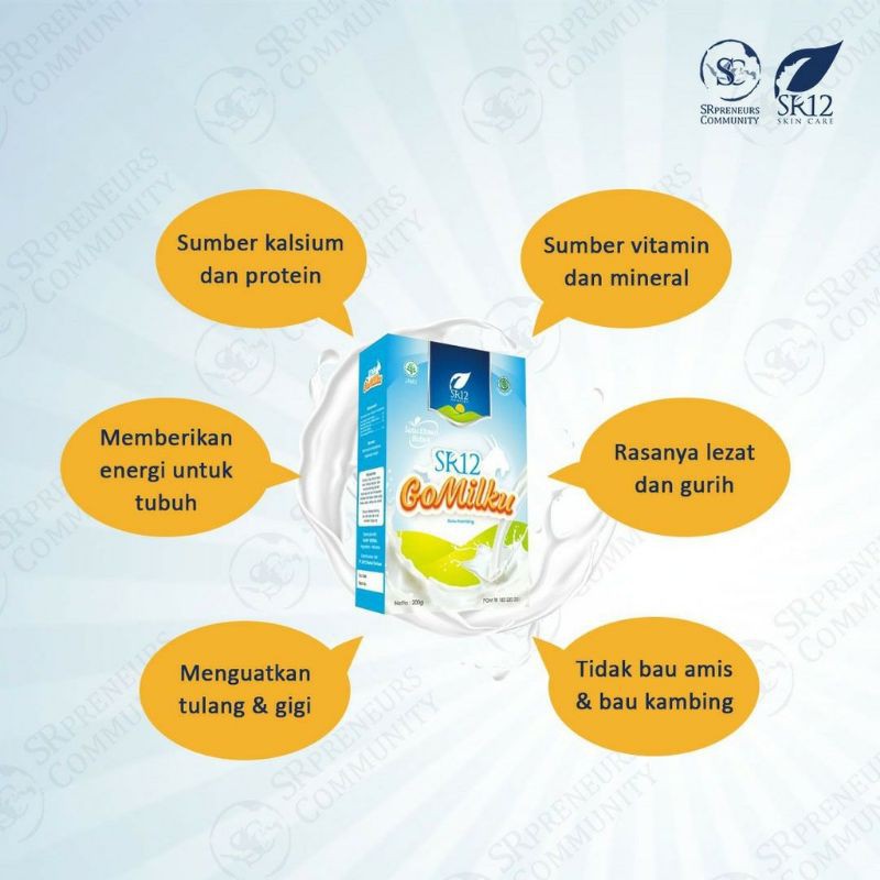 Gomilku sr12/susu kambing etawa/susu anak/susu ibu hamil/susu penggemuk badan/susu kambing etawa